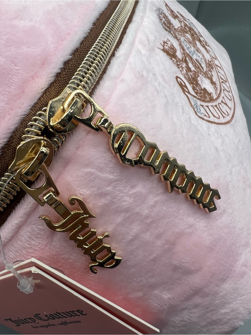Juicy couture pink velour cosmetics bag - Picture 10 of 12